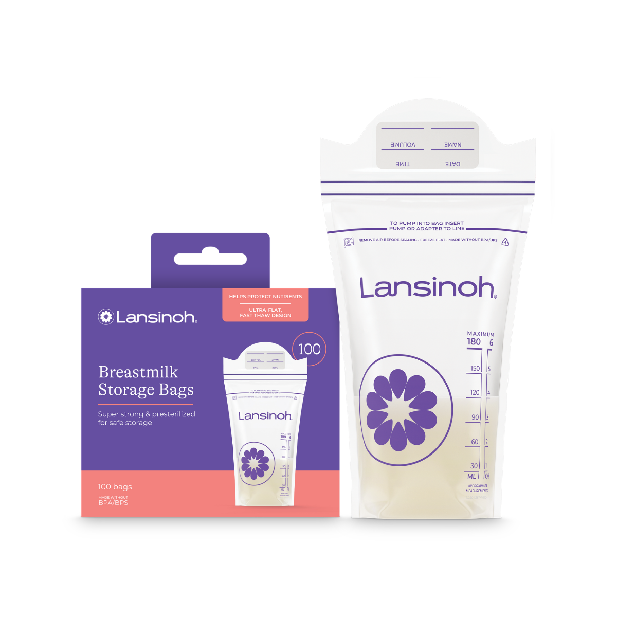 Lansinoh Bolsas de almacenamiento para leche materna