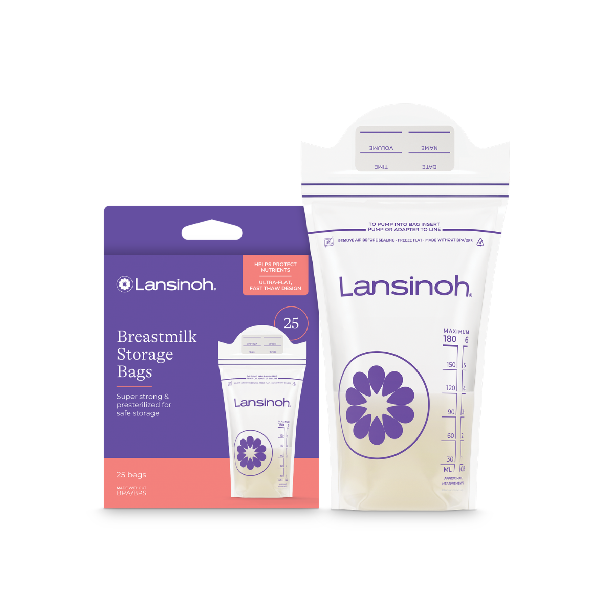 Lansinoh Bolsas de almacenamiento para leche materna