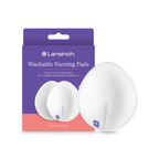 Lansinoh Protectores de lactancia lavables blancos
