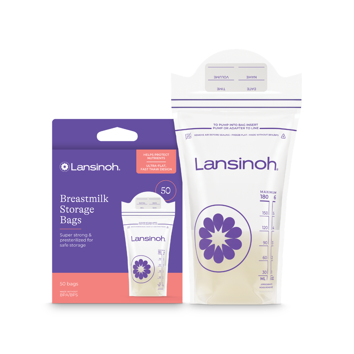 Lansinoh Bolsas de almacenamiento para leche materna