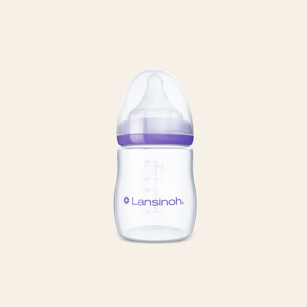 Lansinoh Biberón NaturalWave boca ancha 160 ml