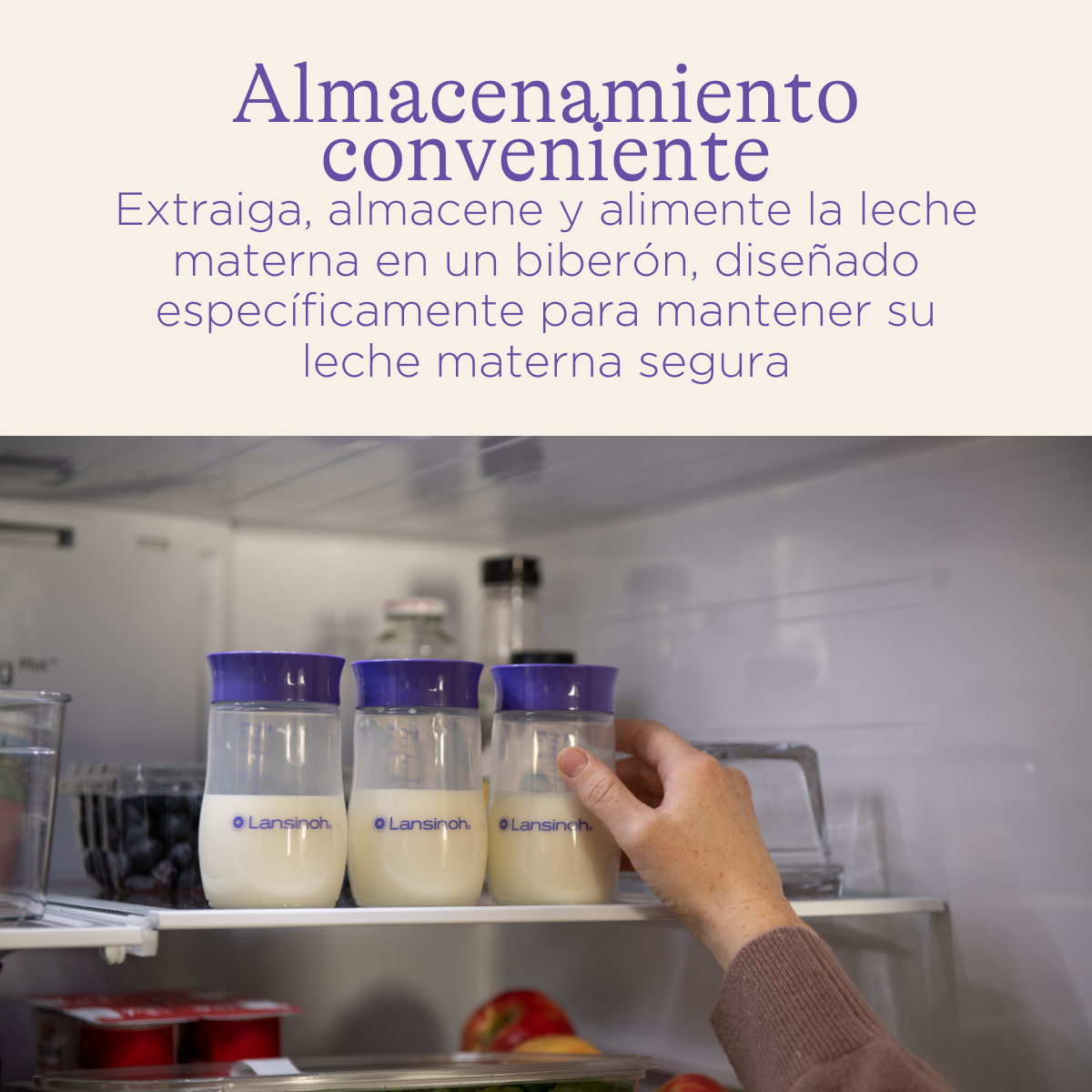Lansinoh Botellas de almacenamiento de leche materna 160 ml (Pack 4)