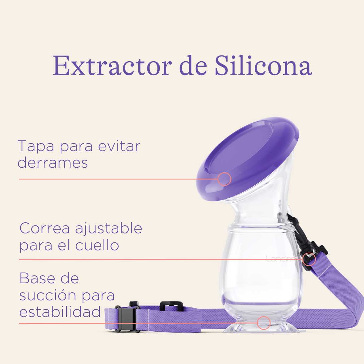 Lansinoh Recolector de leche materna de silicona
