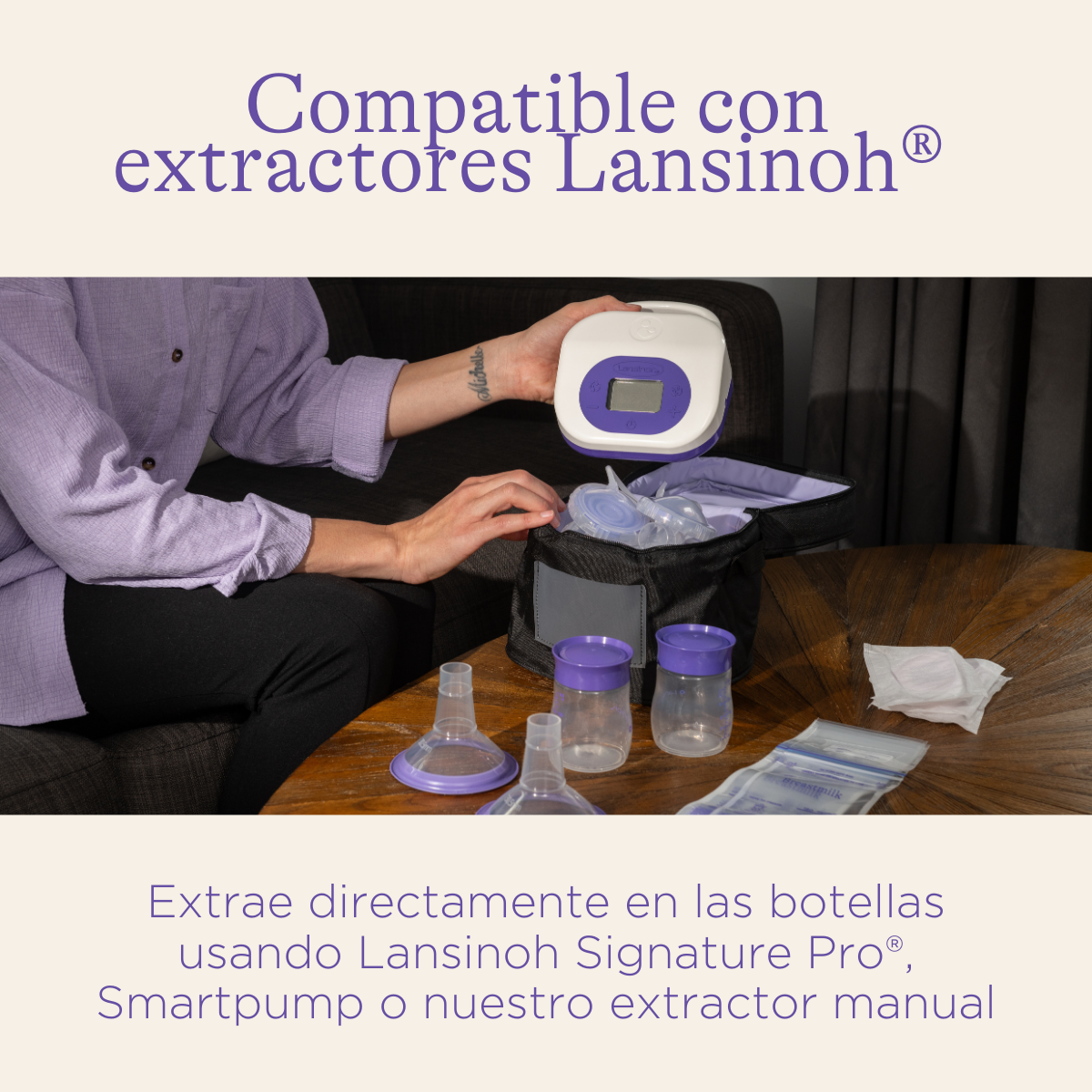 Lansinoh Botellas de almacenamiento de leche materna 160 ml (Pack 4)