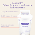 Lansinoh Bolsas de almacenamiento para leche materna