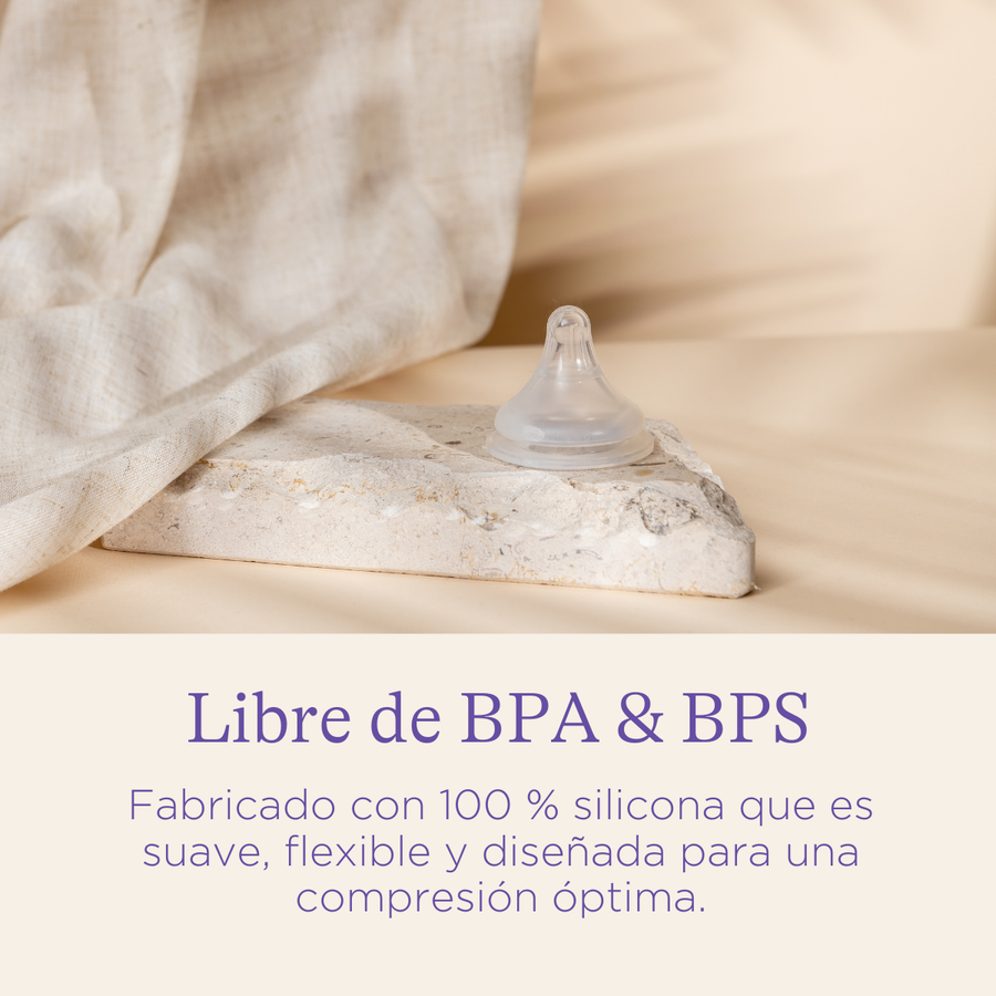 Lansinoh Biberón NaturalWave boca ancha 160 ml