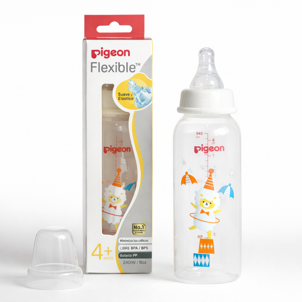 Pigeon Biberón decorado 8 oz (240 ml)