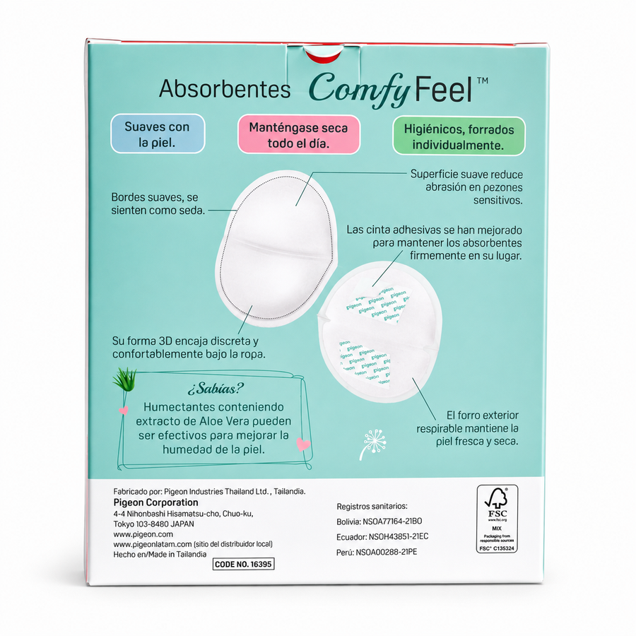 Pigeon Absorbentes de lactancia ComfyFeel