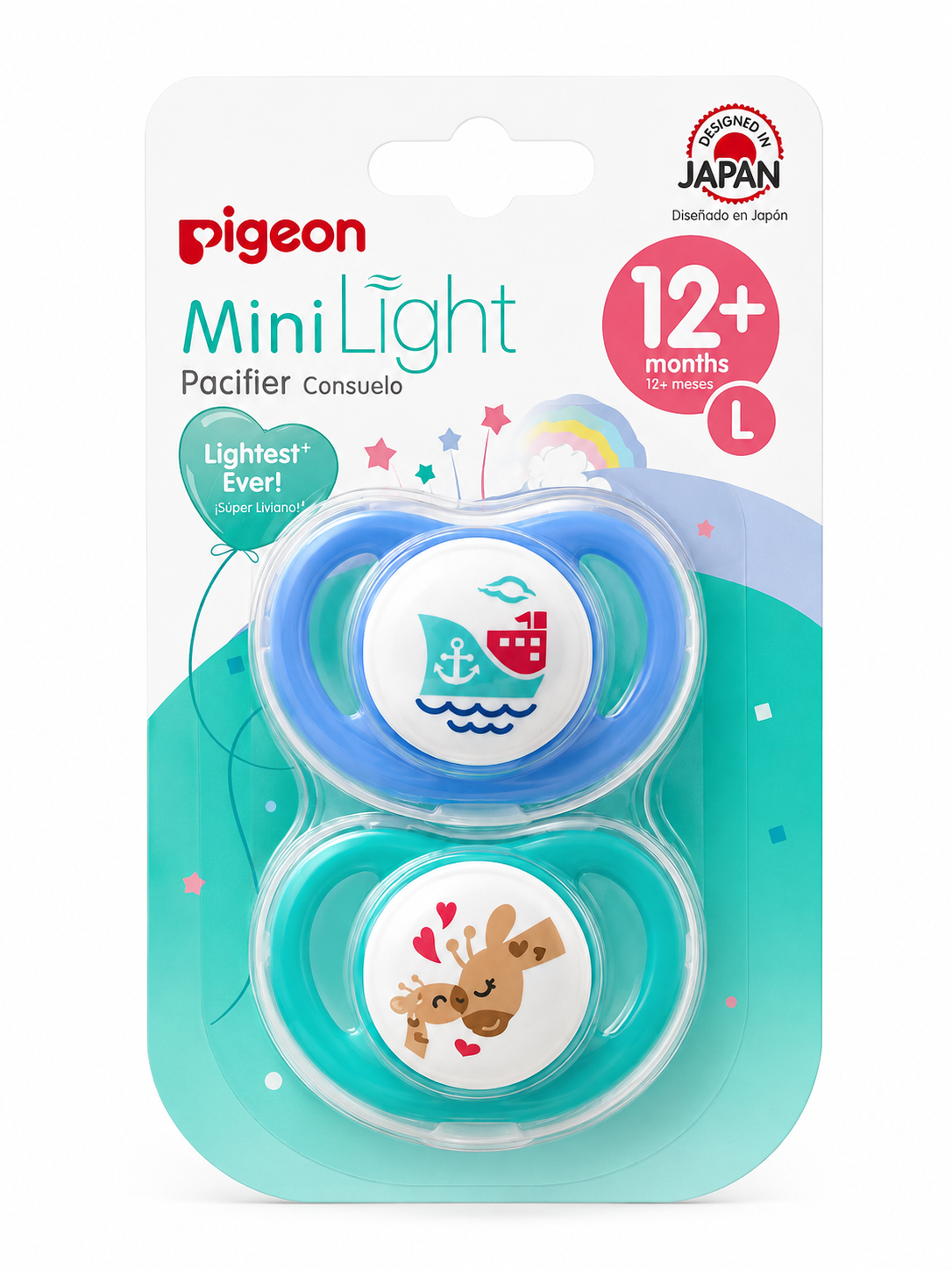 Pigeon Chupeta minlight (2uds)