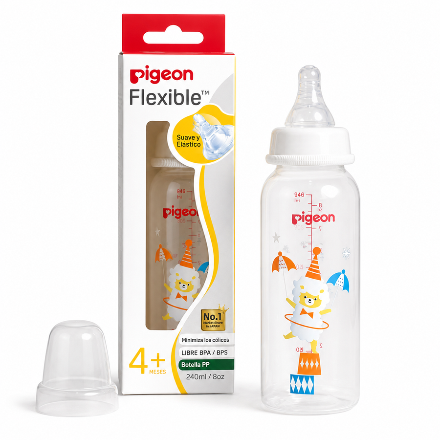 Pigeon Biberón decorado 8 oz (240 ml)