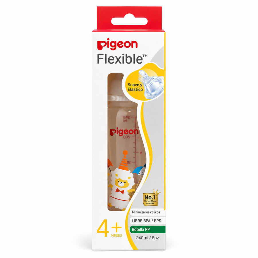 Pigeon Biberón decorado 8 oz (240 ml)