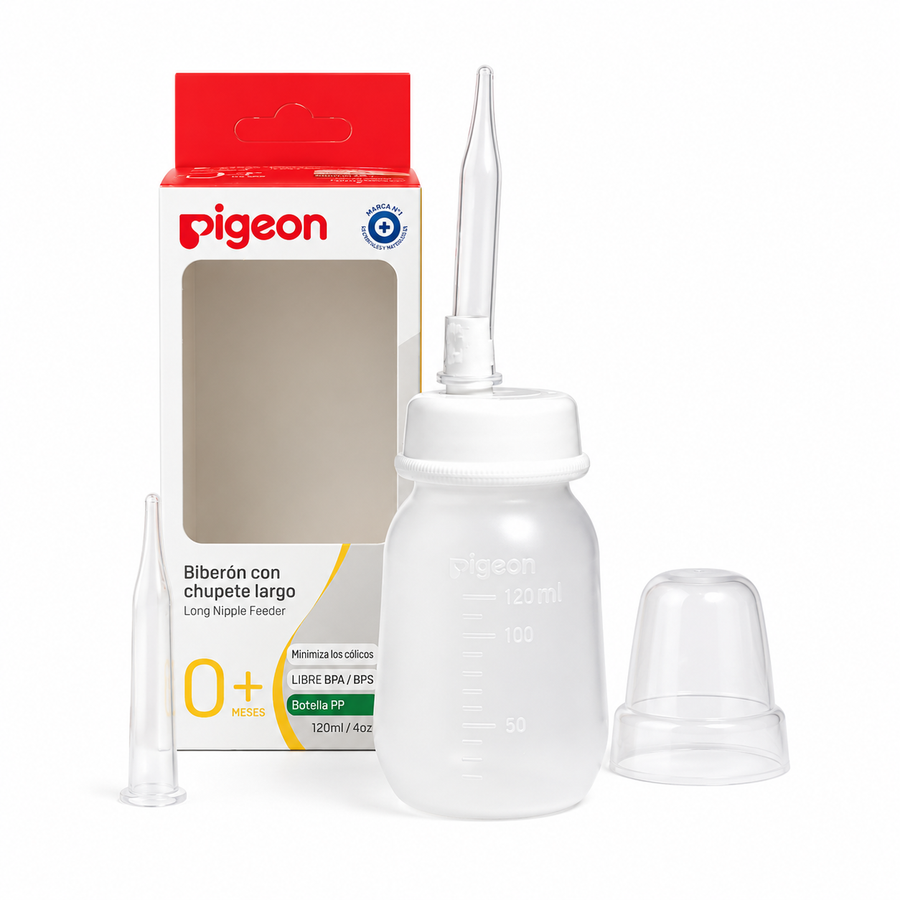 Pigeon Biberón con chupete largo 4oz